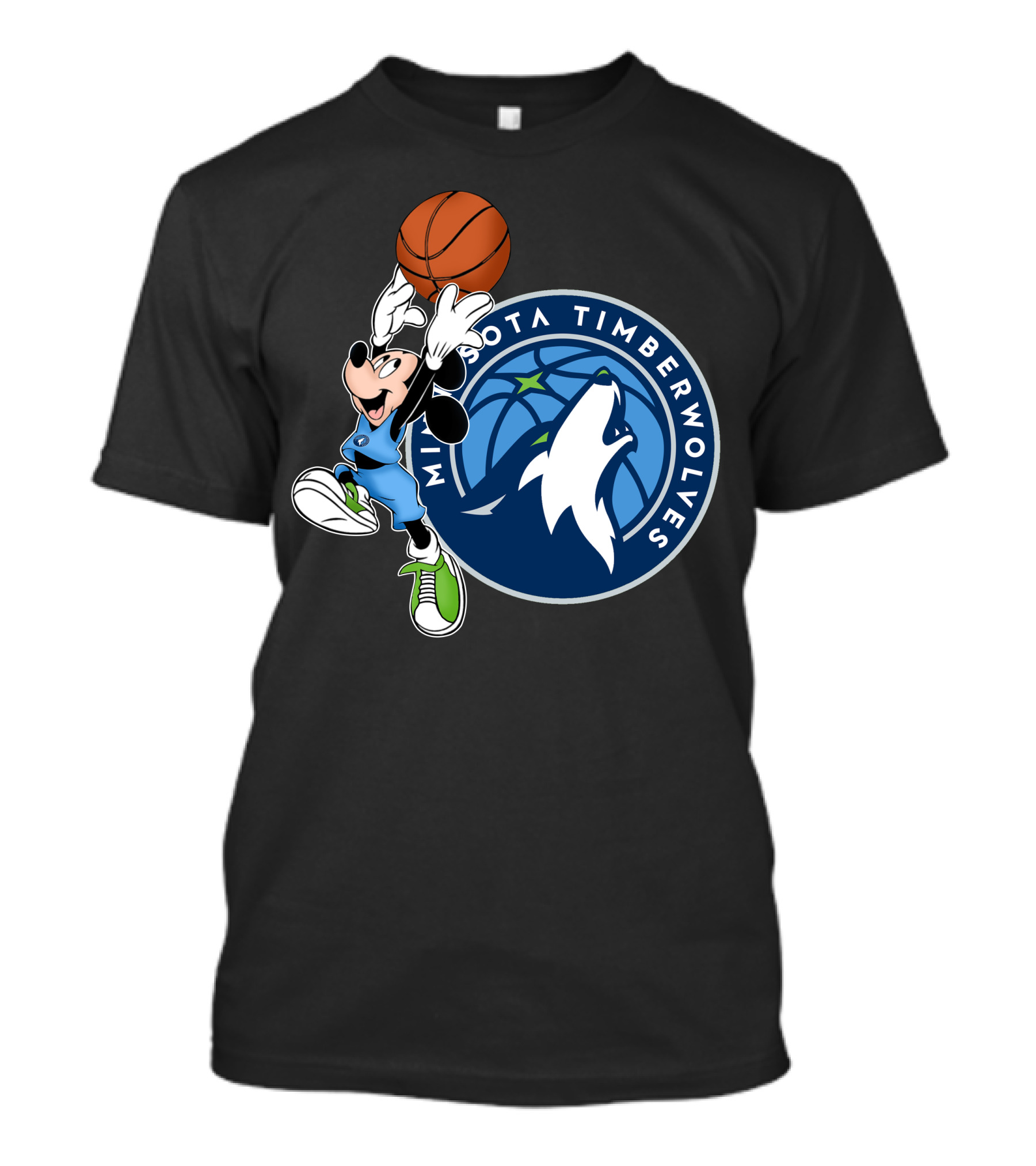 Mickey Minnesota Timberwolves Basketball T-Shirt