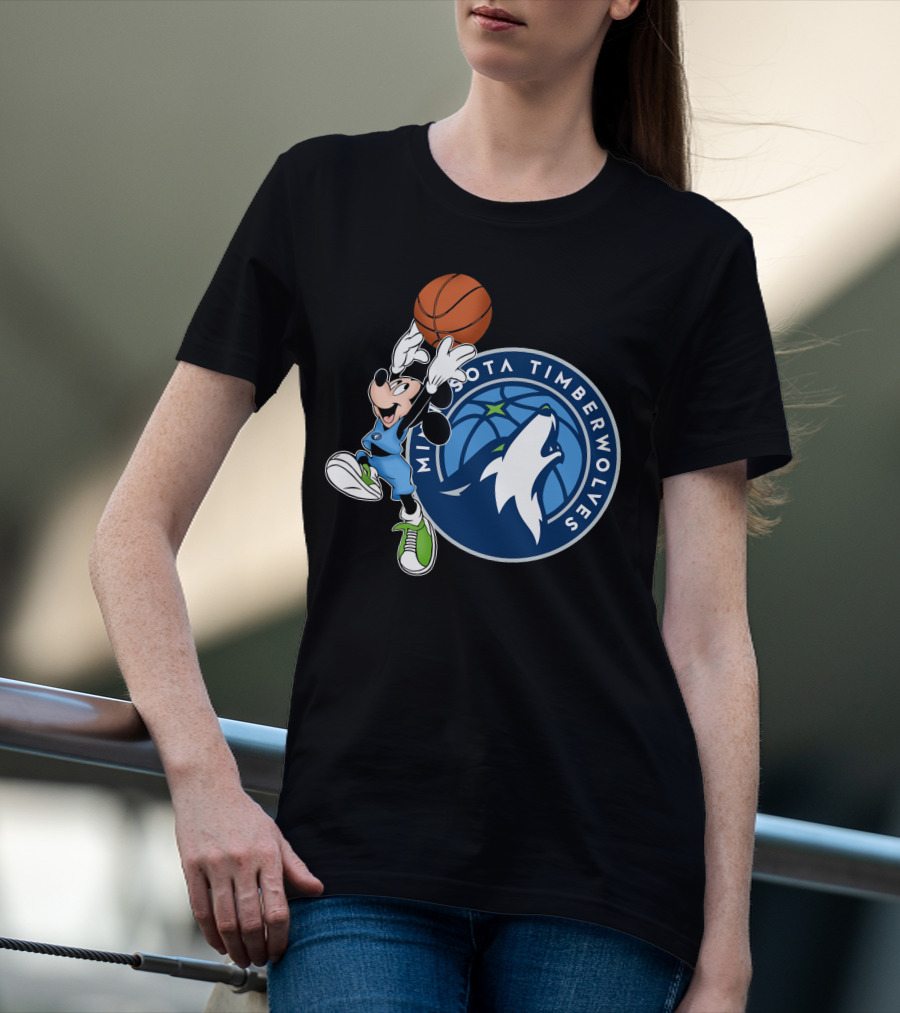 Mickey Minnesota Timberwolves Basketball T-Shirt