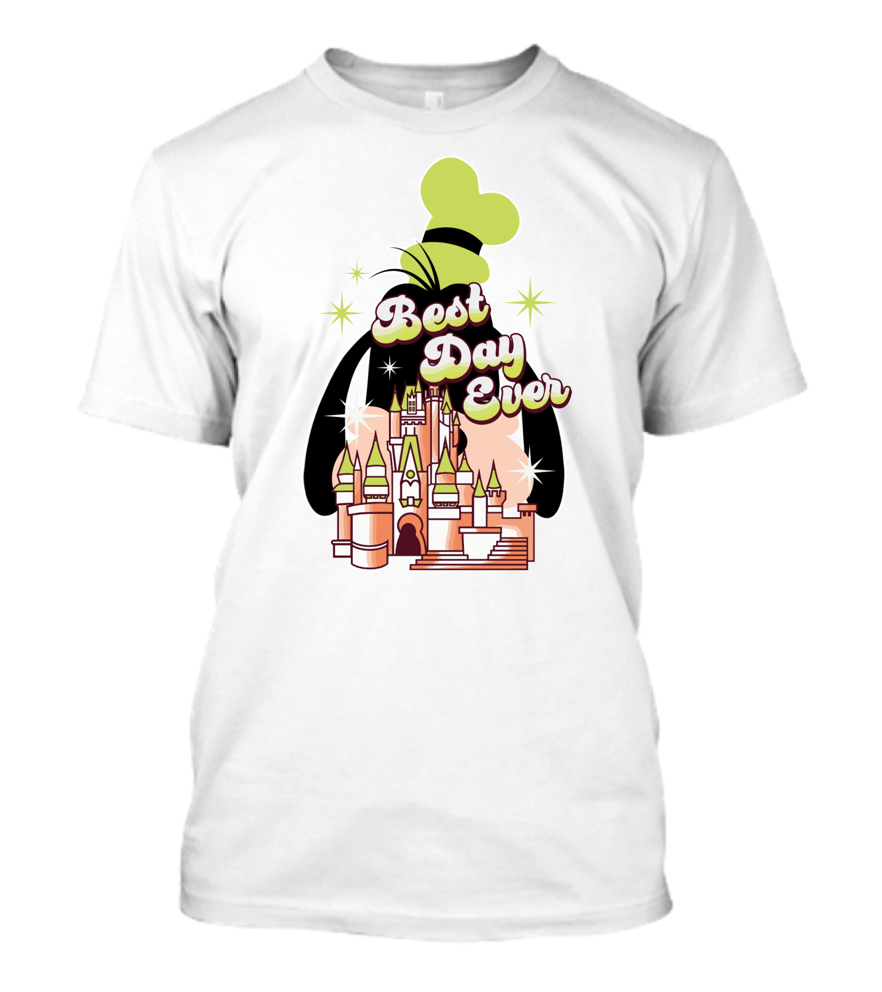 Best Day Ever Goofy Disney Castle T-Shirt