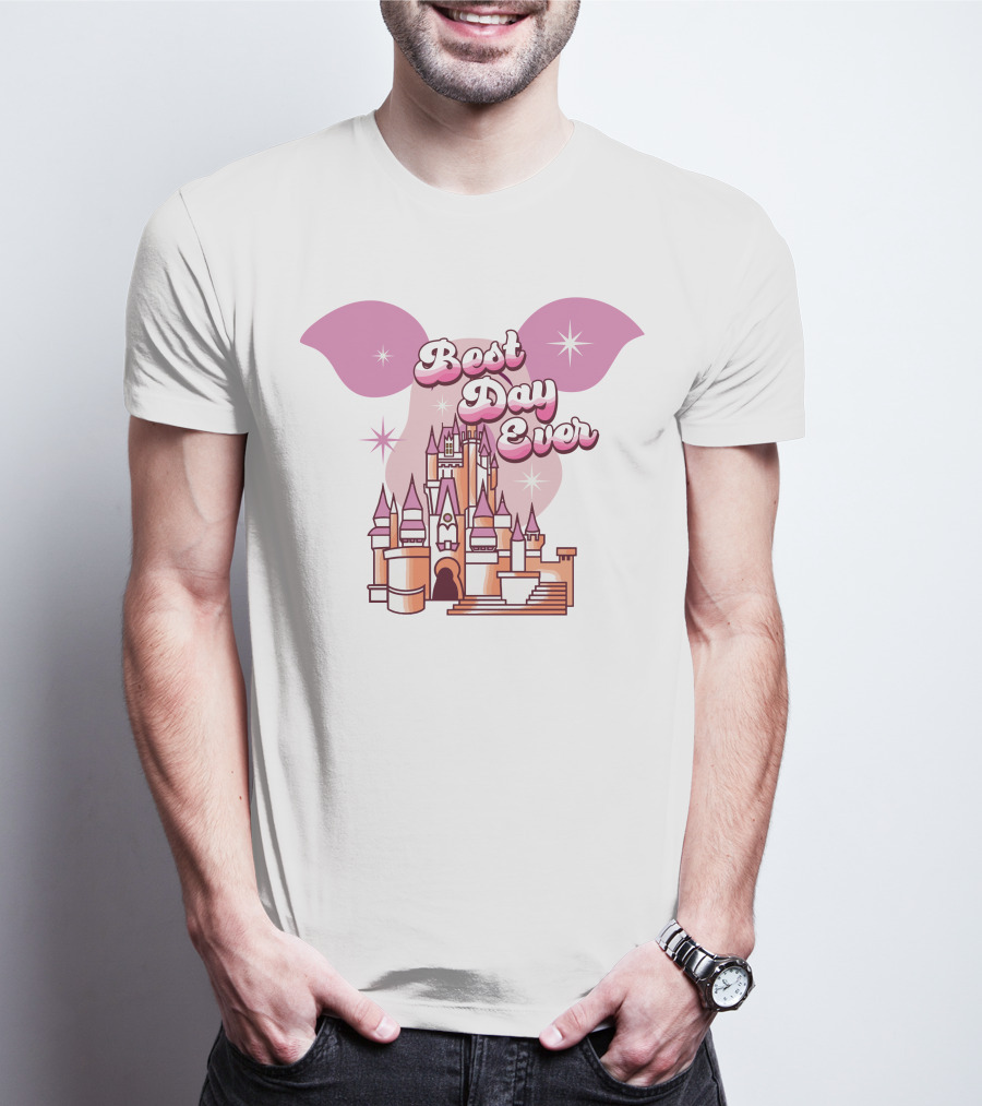 Best Day Ever Piglet Ears Castle Magic Stars T-Shirt