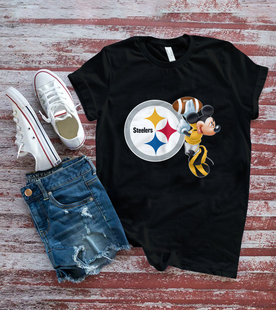 Steelers Mickey Ps Football Fan T-Shirt