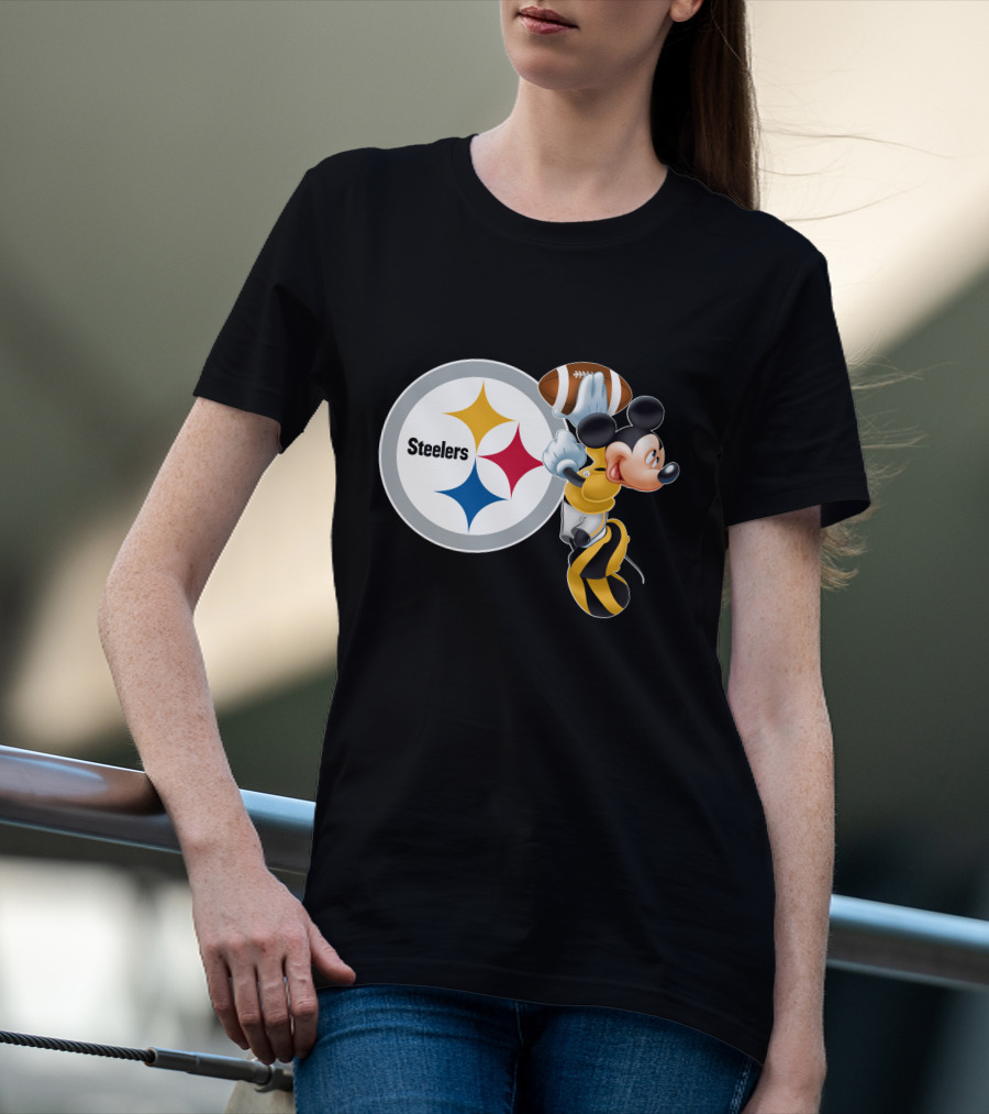 Steelers Mickey Ps Football Fan T-Shirt