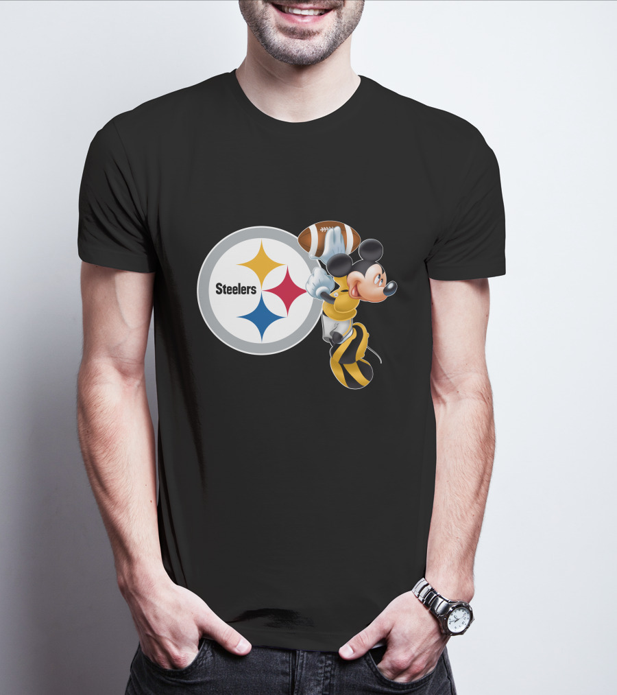 Steelers Mickey Ps Football Fan T-Shirt