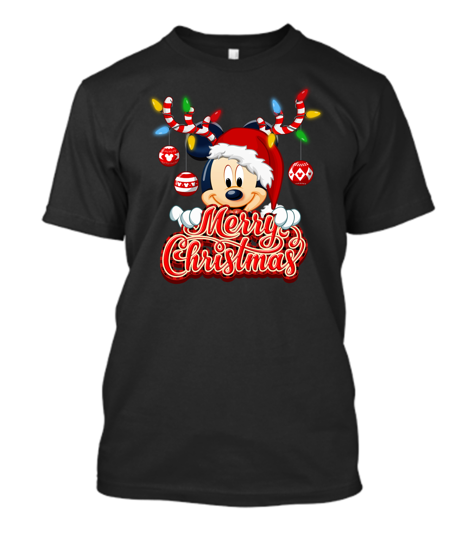Mickey Mouse Merry Christmas Festive T-Shirt
