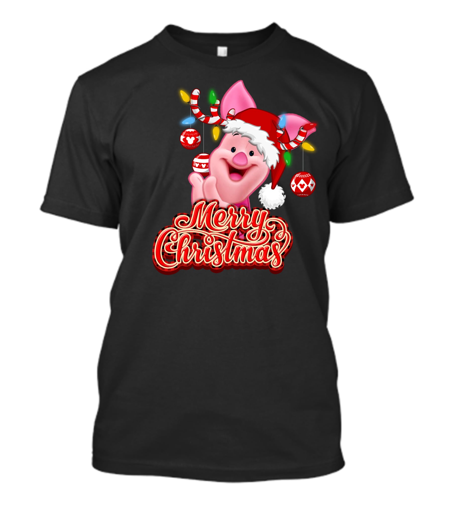 Piglet Merry Christmas Disney Holiday Magic T-Shirt