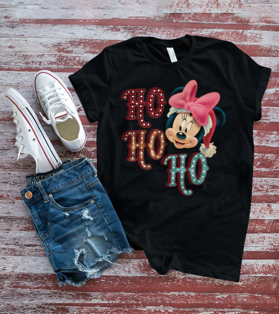 Minnie Mouse Christmas Ho Ho Ho T-Shirt