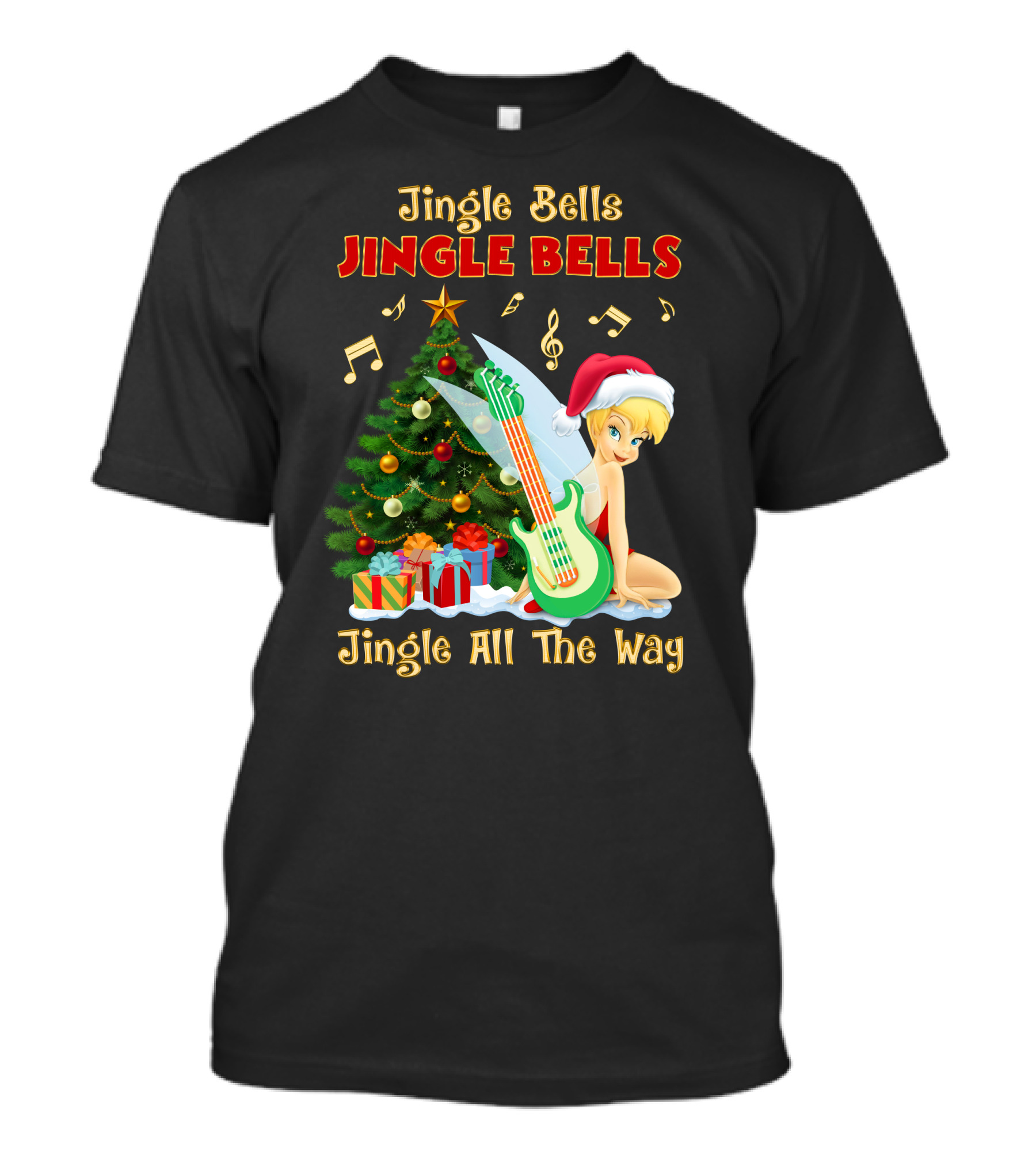 Jingle Bells Tinkerbell Christmas Magic Jingle All The Way T-Shirt