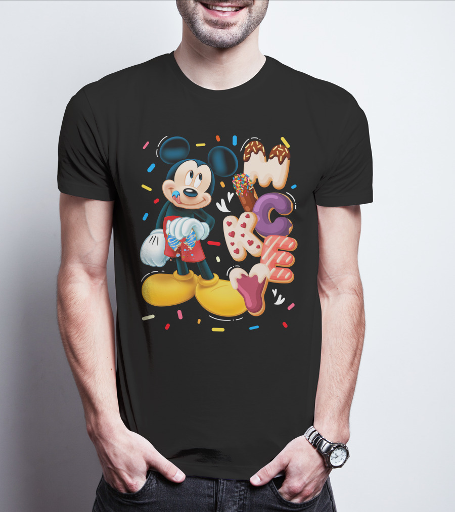 Mickey Mouse Donut Sprinkles T-Shirt