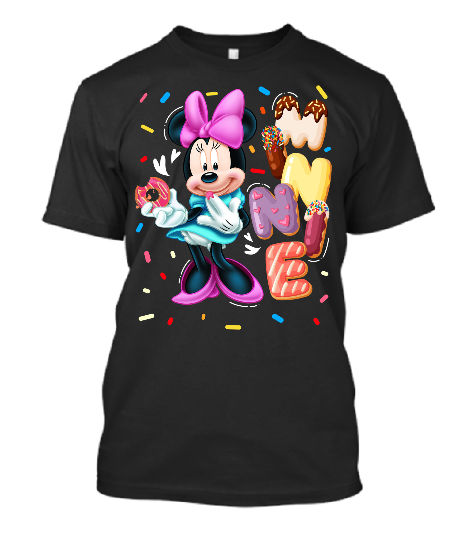 Minnie Donut And Sprinkles Theme T-Shirt