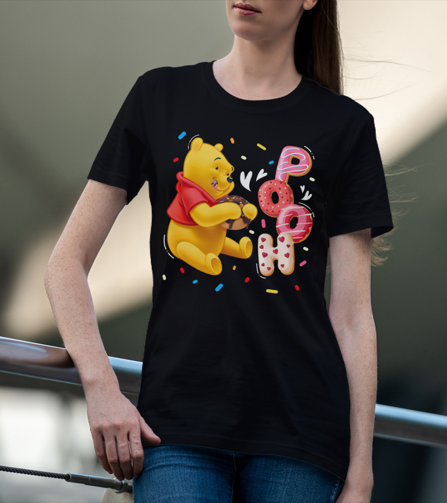 Pooh Donut Delight With Sprinkles T-Shirt