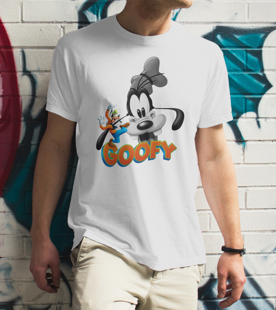 Goofy Disney Character With Classic Animation Style T-Shirt
