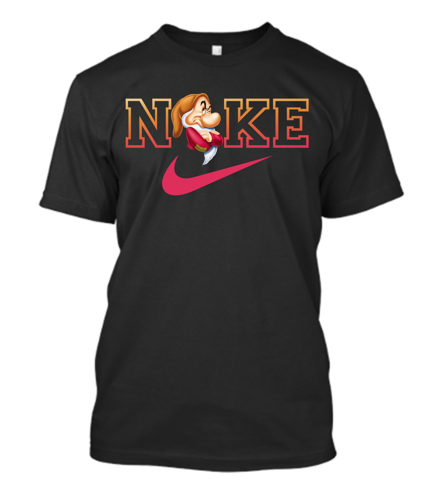 Grumpy Noke Nike Parody With Iconic Character And Swoosh T-Shirt