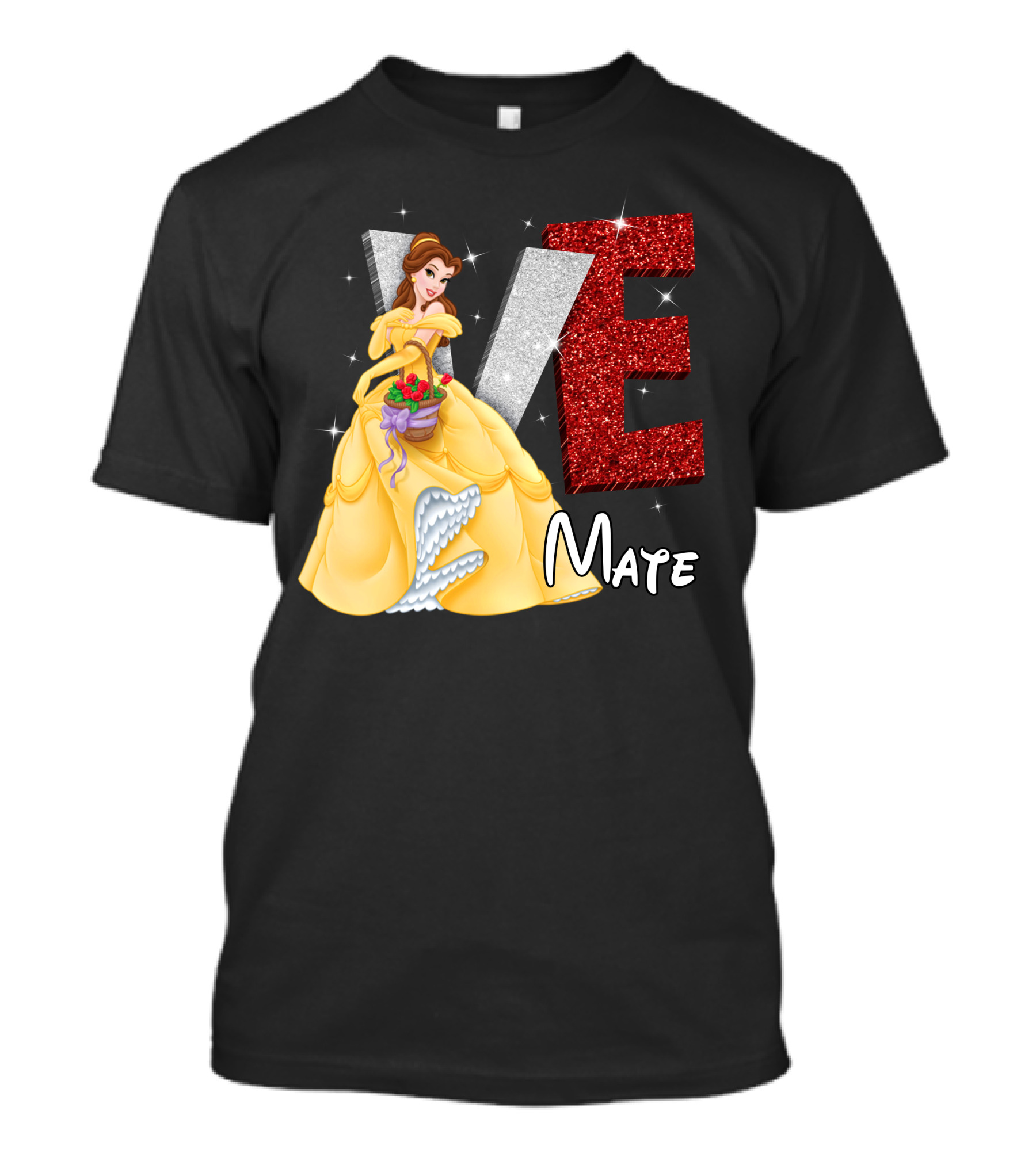 Belle Love Mate Sparkling Princess Theme T-Shirt
