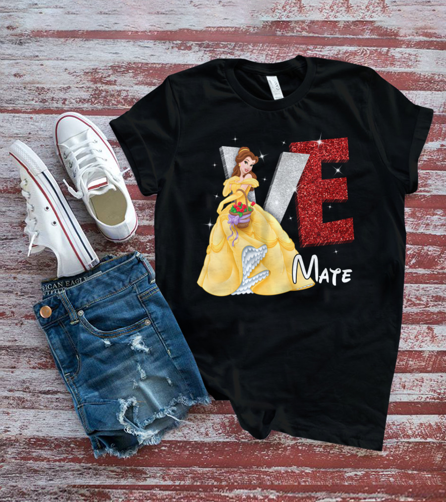 Belle Love Mate Sparkling Princess Theme T-Shirt