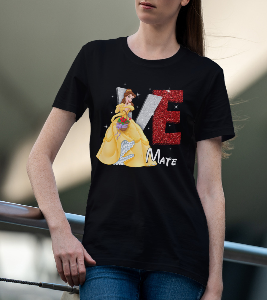 Belle Love Mate Sparkling Princess Theme T-Shirt