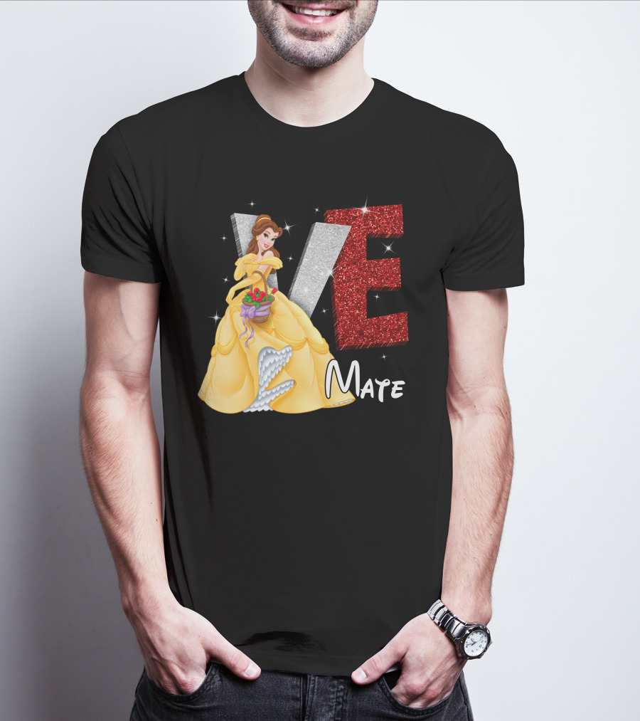 Belle Love Mate Sparkling Princess Theme T-Shirt