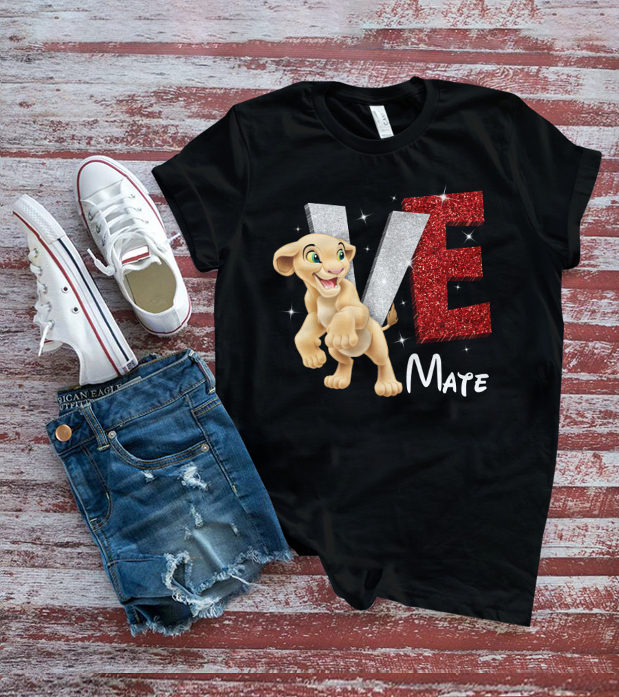 Nala Love Mate Lion Cub Sparkle T-Shirt