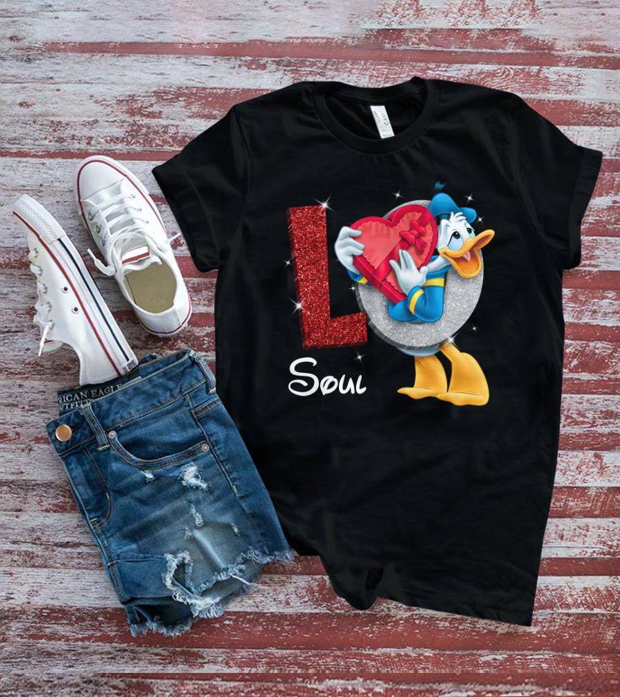 Donald Soul Red Heart L T-Shirt