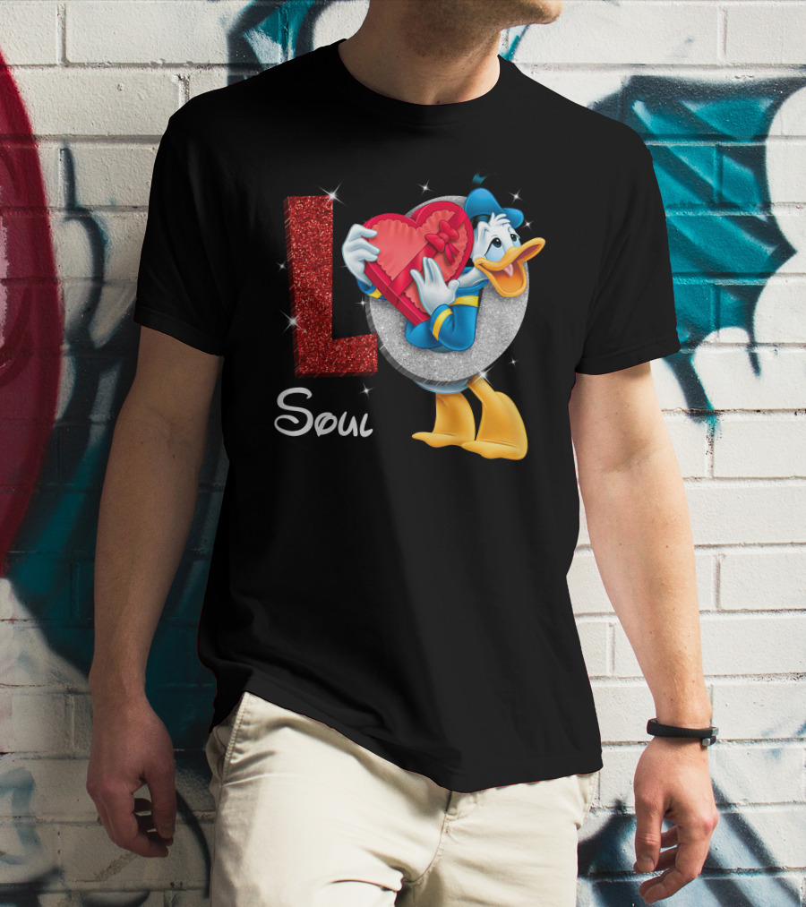 Donald Soul Red Heart L T-Shirt