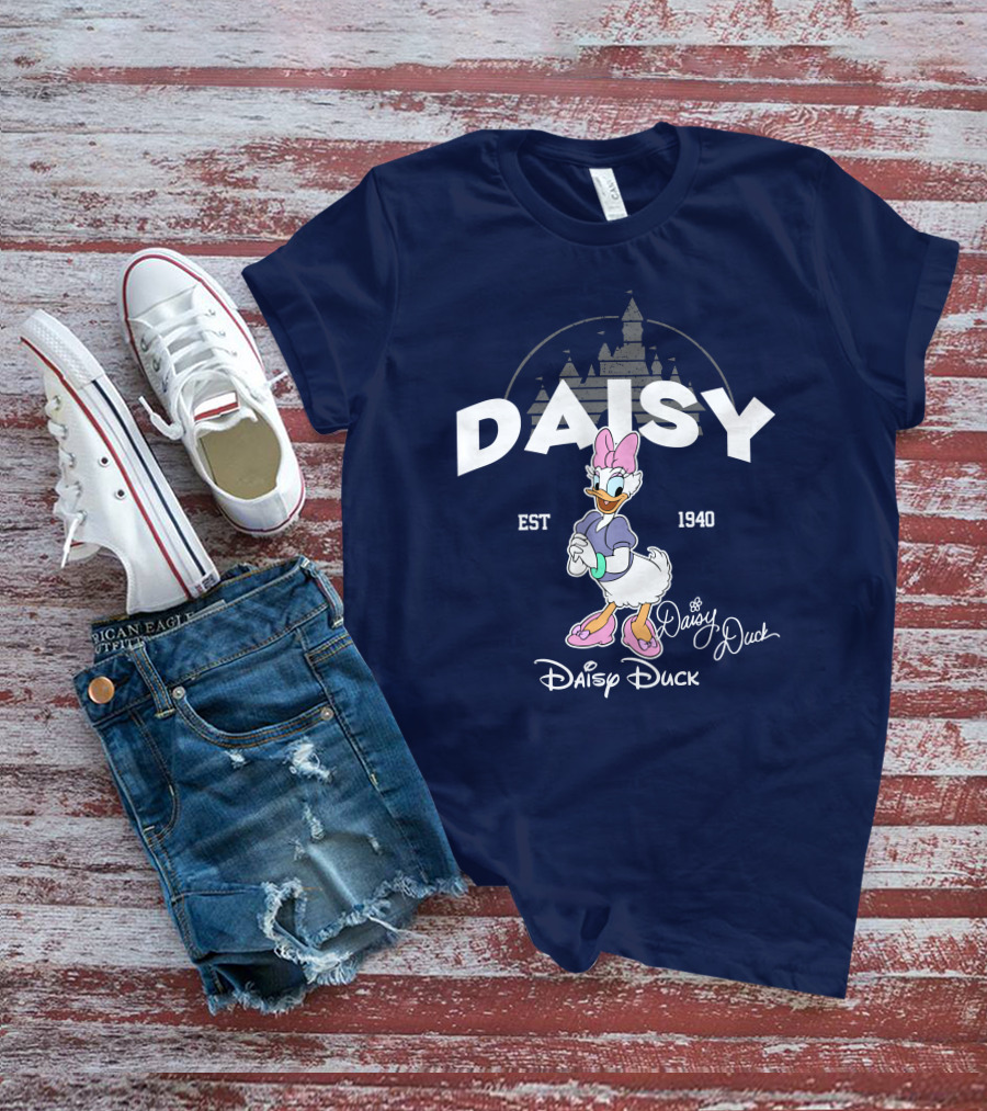 Daisy Duck Est 1940 Disney Character Vintage Style T-Shirt