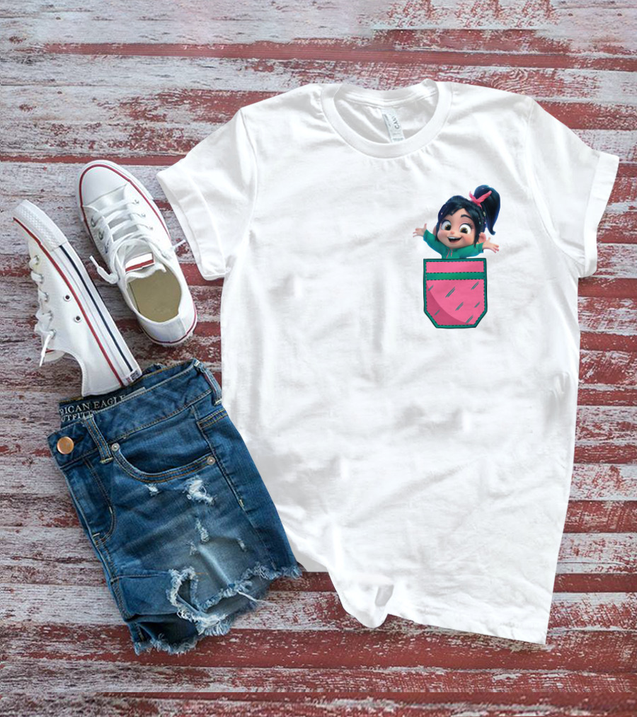 Vanellope Von Schweetz Pocket Character T-Shirt
