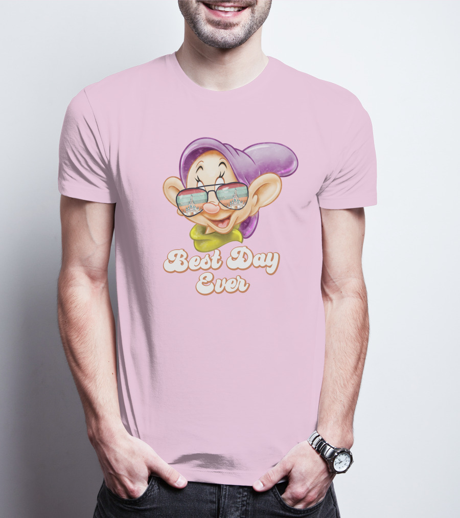 Best Day Ever Dopey Sunglasses Castle T-Shirt