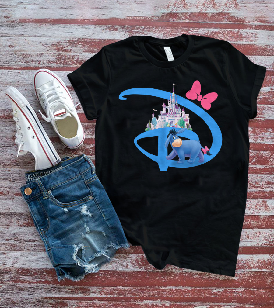 Eeyore Disney Castle Bow T-Shirt