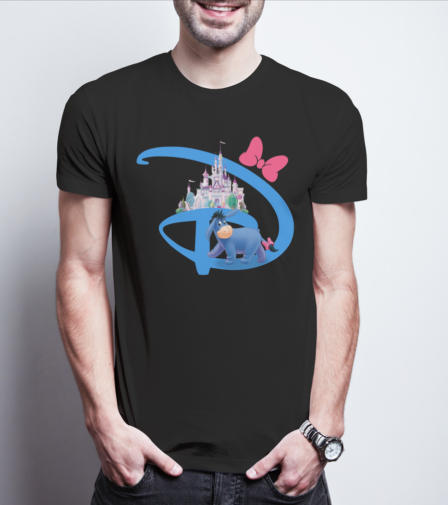 Eeyore Disney Castle Bow T-Shirt