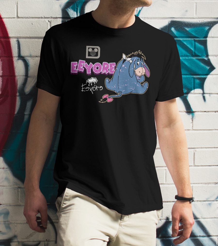 Eeyore Vintage Style Disney Logo With Eeyore T-Shirt