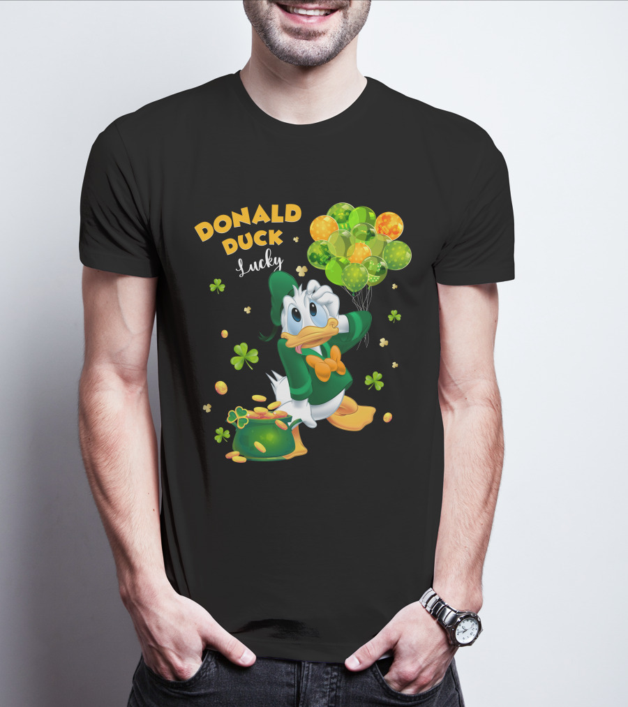 Donald Duck Lucky St. Patrick's Day Balloons T-Shirt