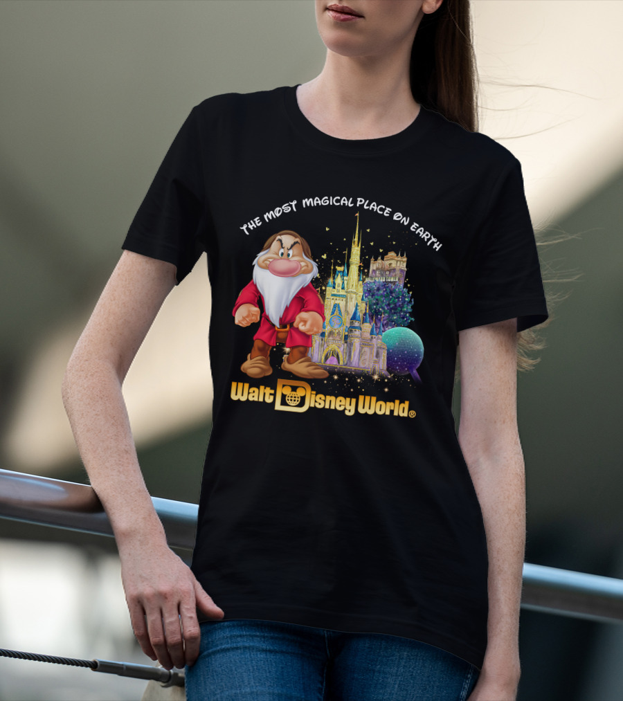The Most Magical Place On Earth Grumpy Walt Disney World T-Shirt