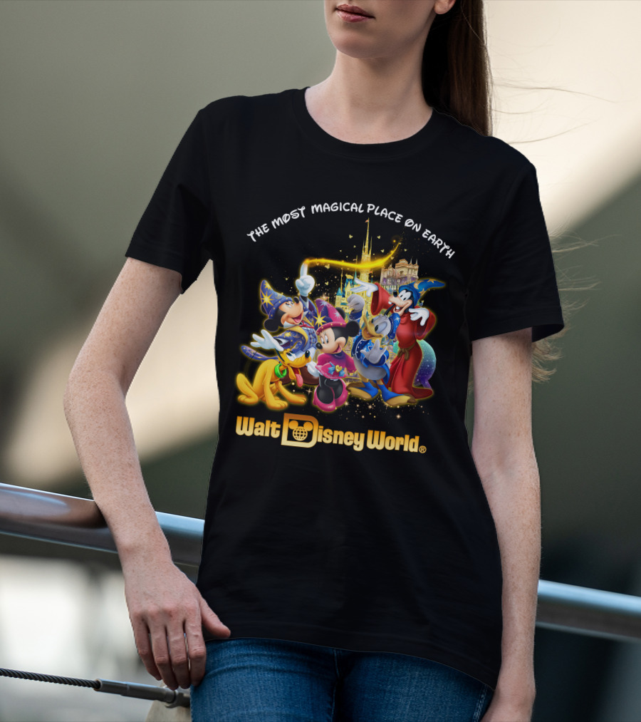Walt Disney World The Most Magical Place On Earth Mickey & Friends T-Shirt