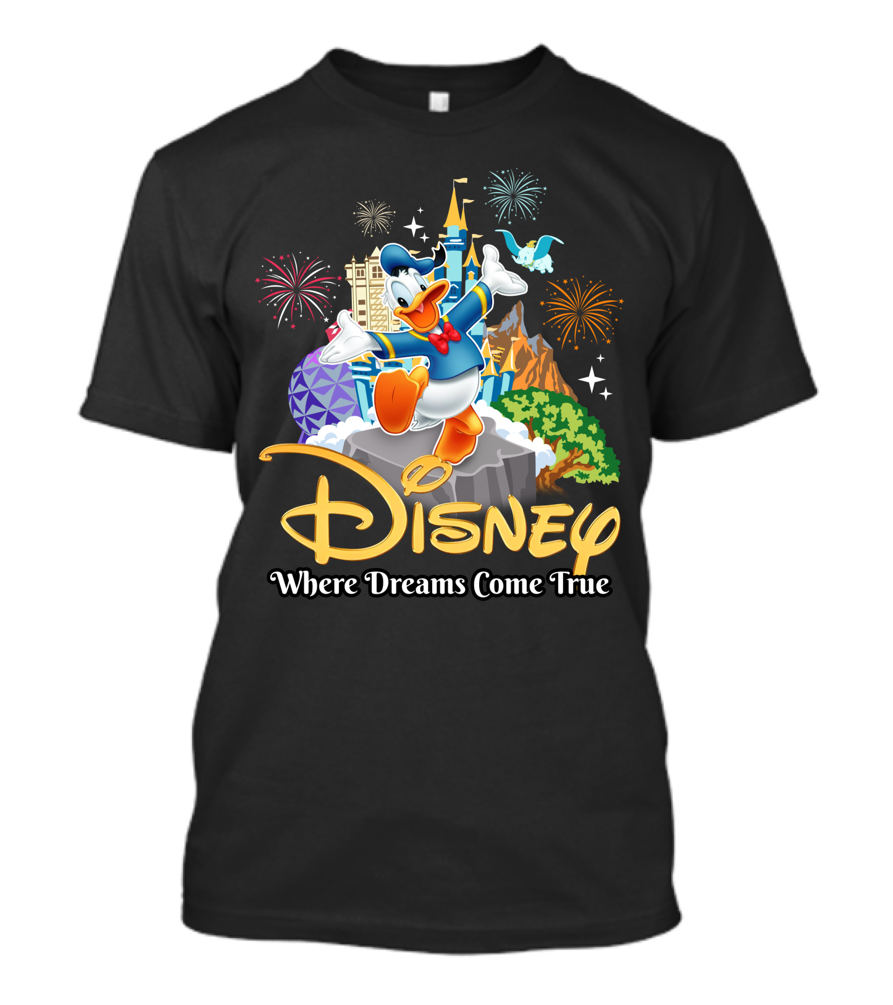 Disney Donald Where Dreams Come True Fireworks Adventure T-Shirt