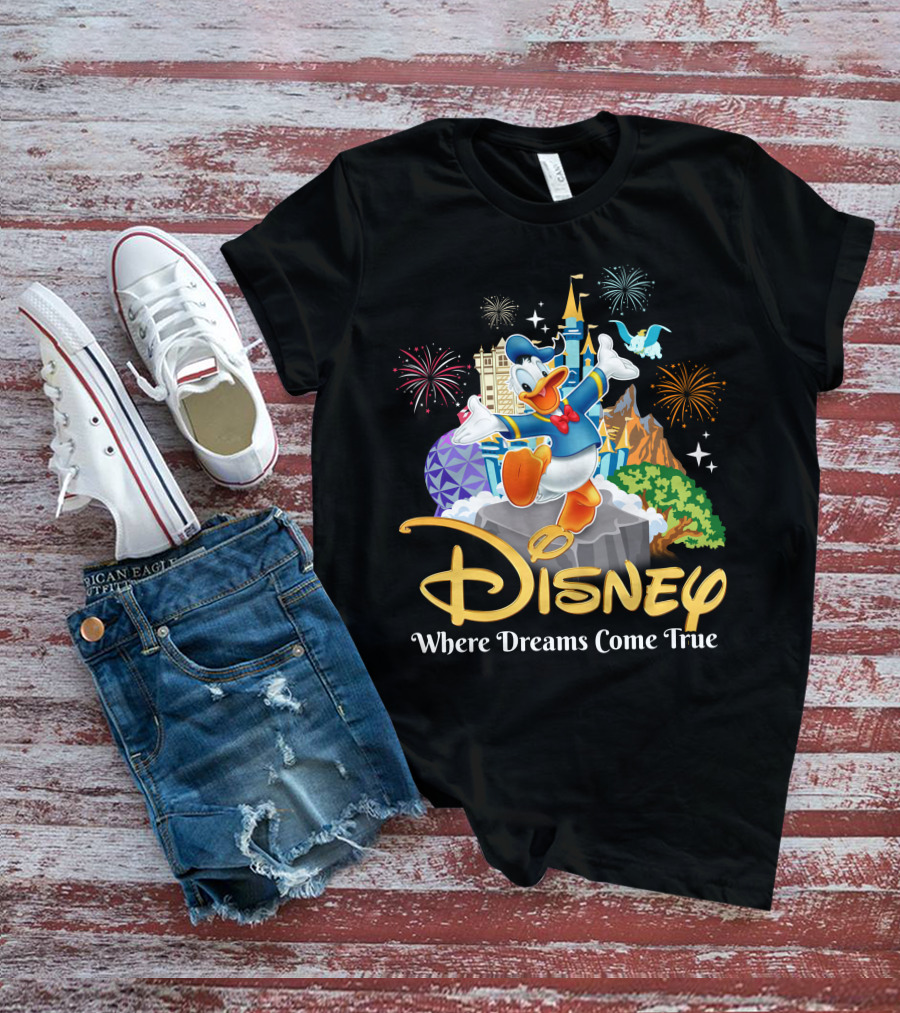 Disney Donald Where Dreams Come True Fireworks Adventure T-Shirt