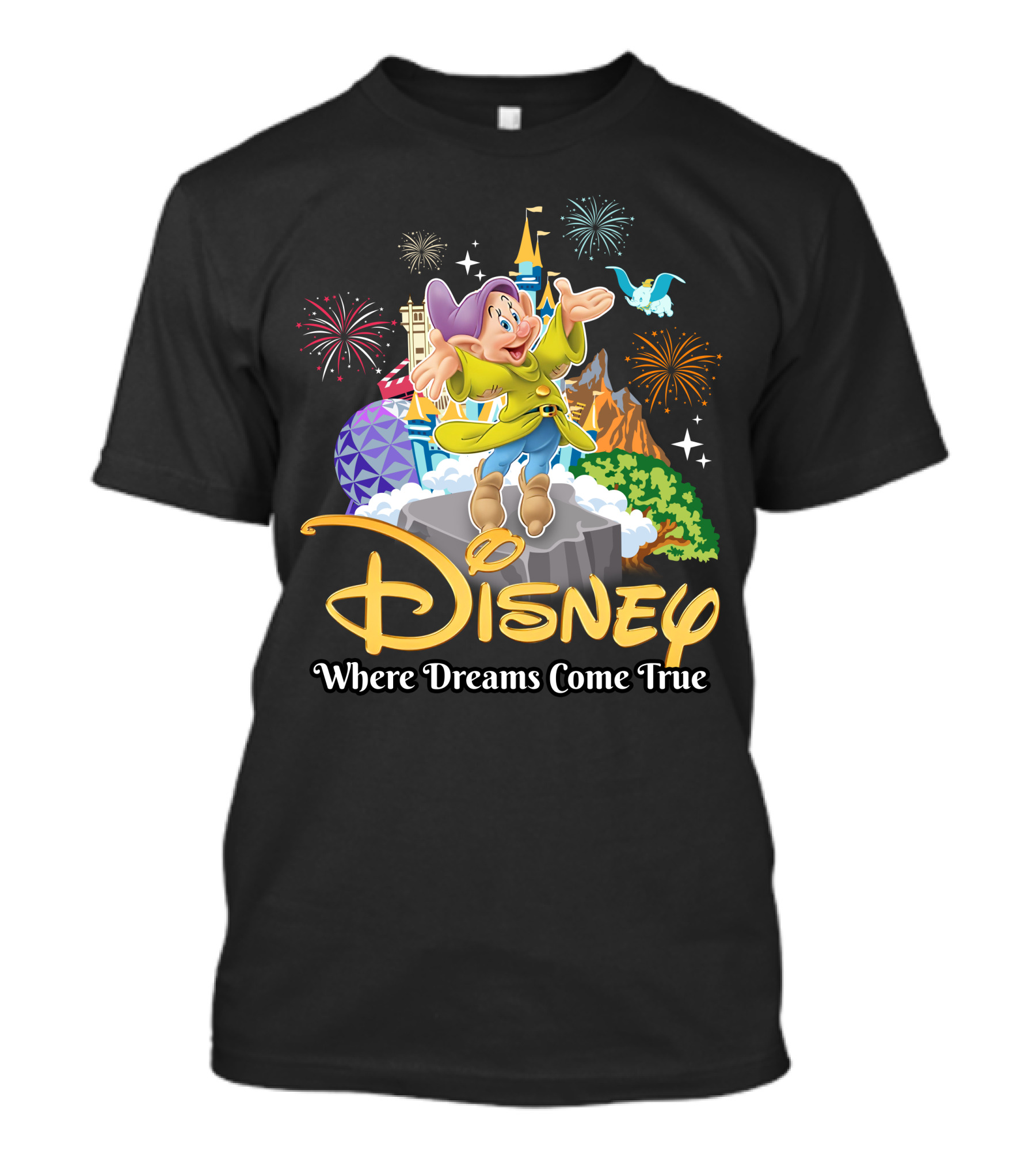 Disney Dopey Where Dreams Come True Fireworks Adventure T-Shirt