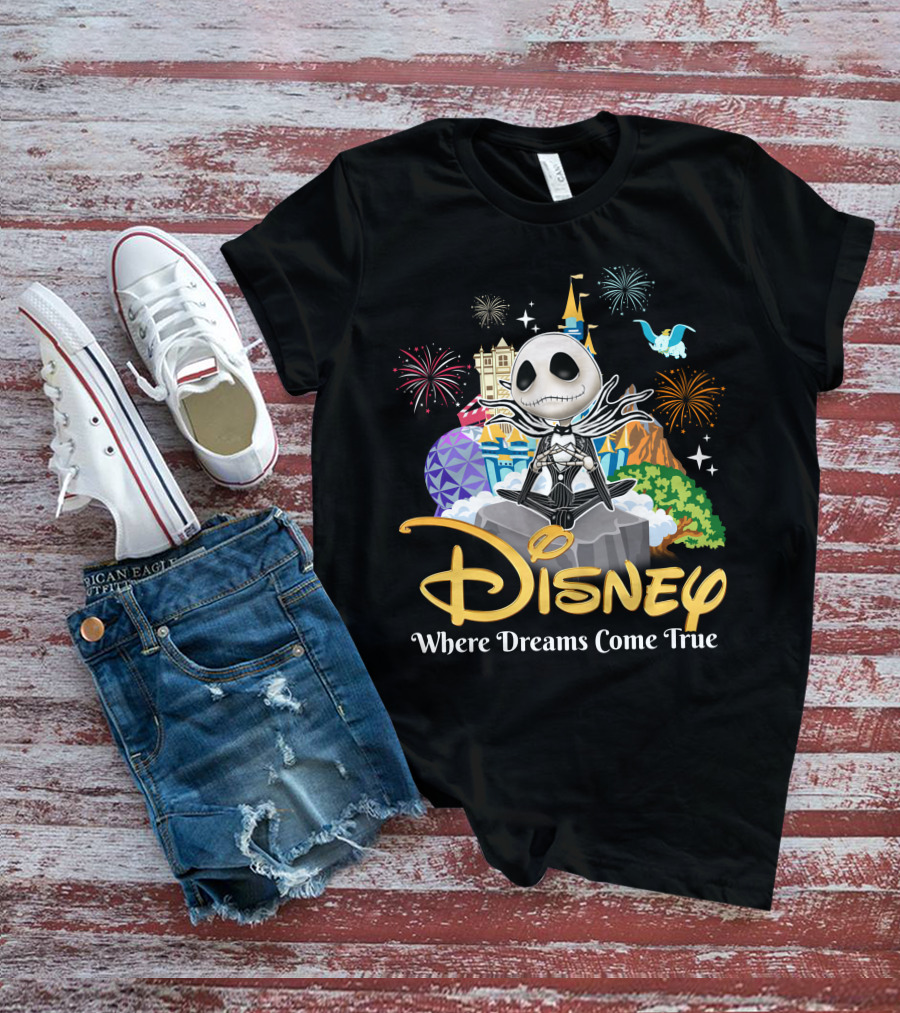 Disney Jack Skellington Where Dreams Come True T-Shirt