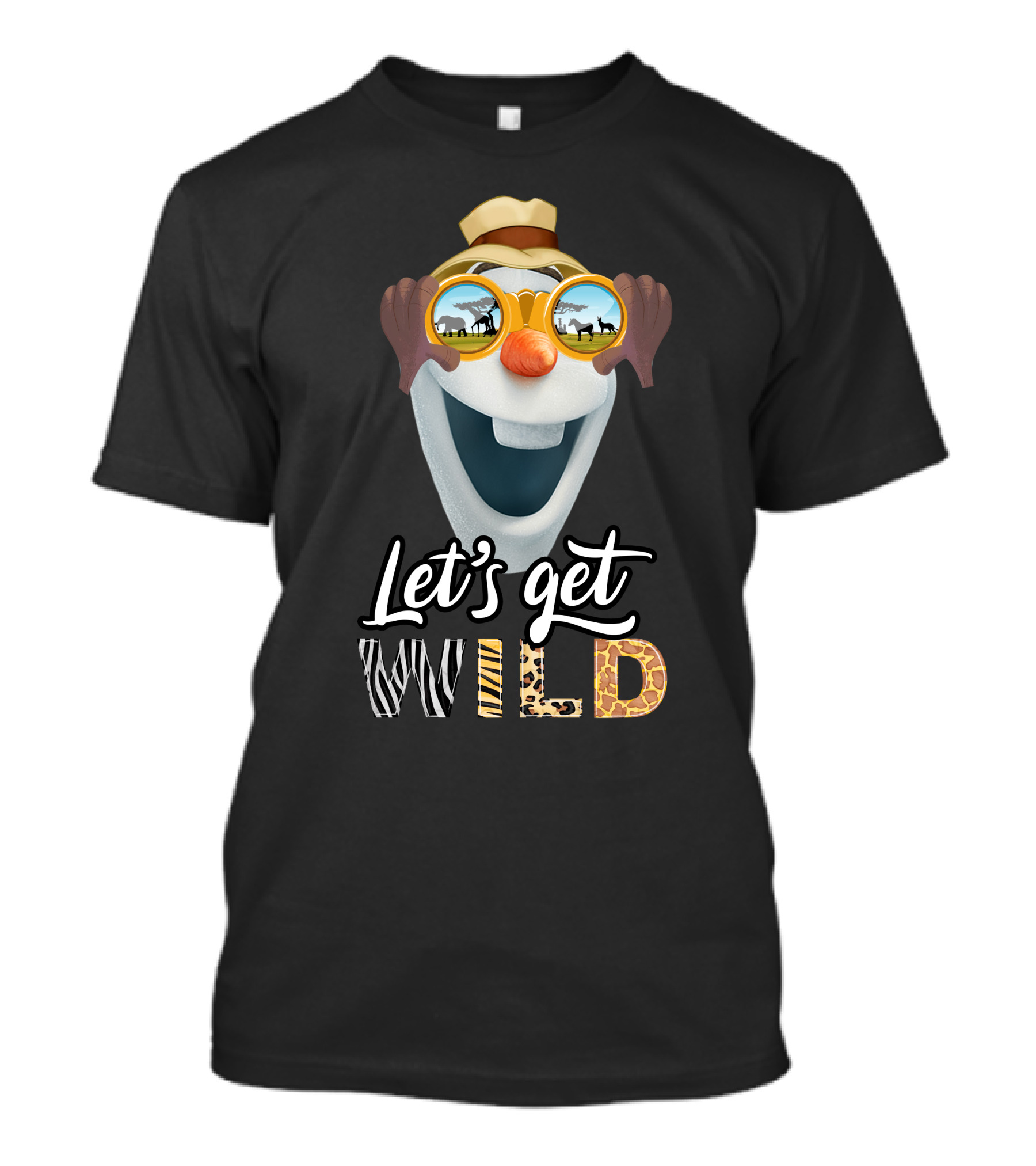 Olaf Let's Get Wild Safari Sunglasses Adventure T-Shirt