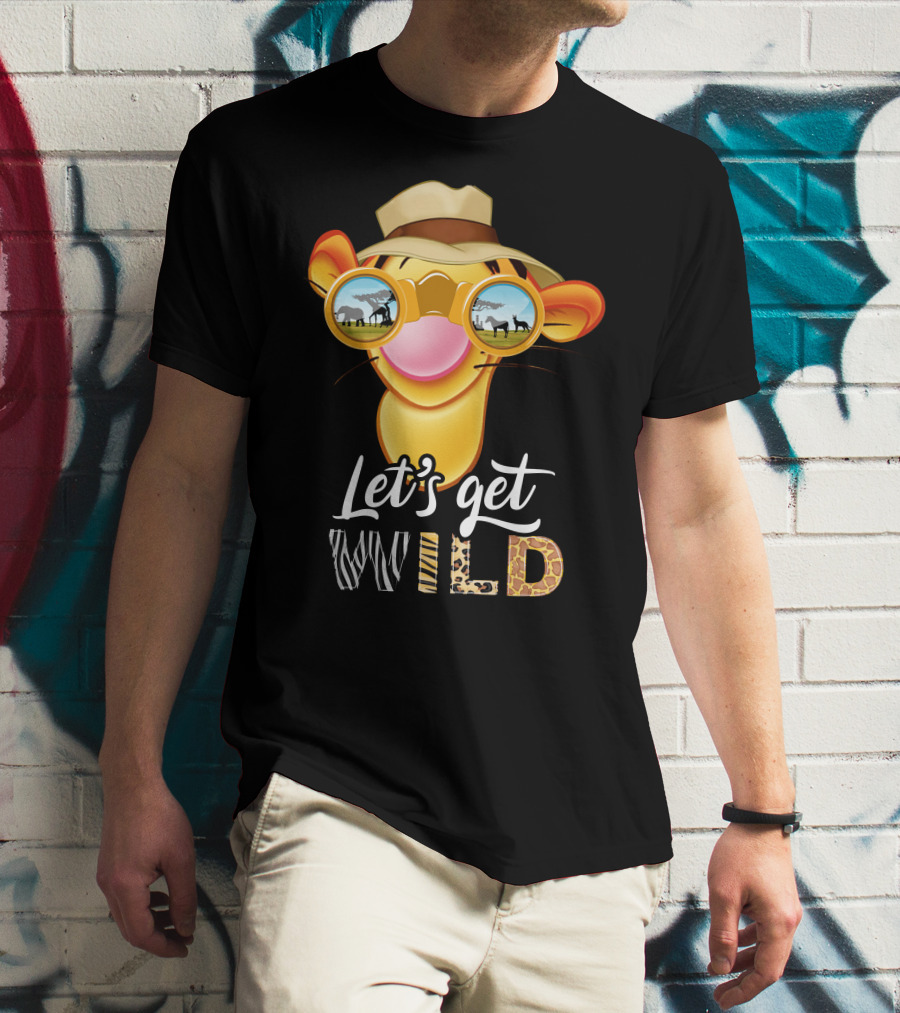 Let's Get Wild Tigger Safari Sunglasses Hat T-Shirt