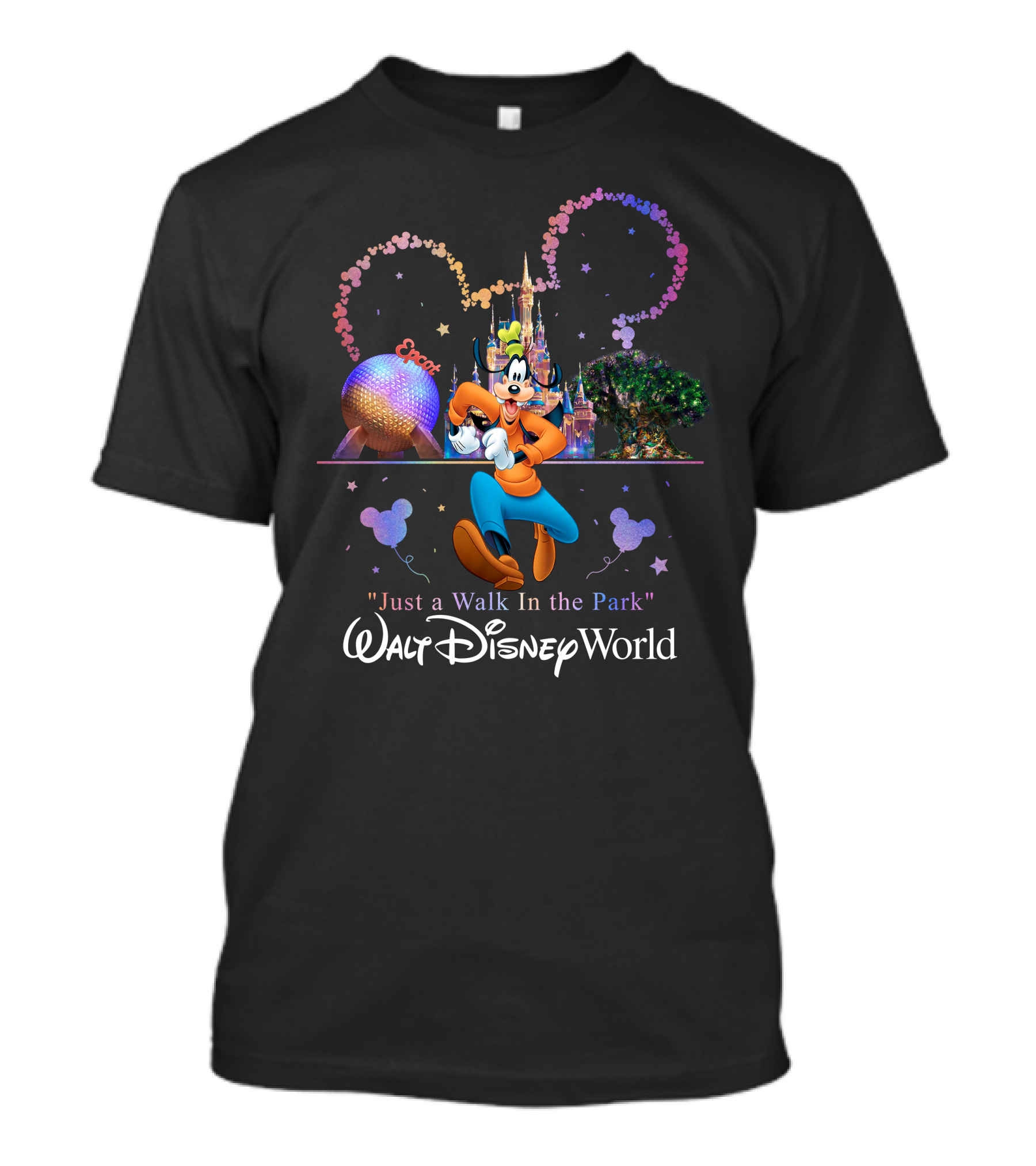 Goofy Just A Walk In The Park Walt Disney World Epcot T-Shirt