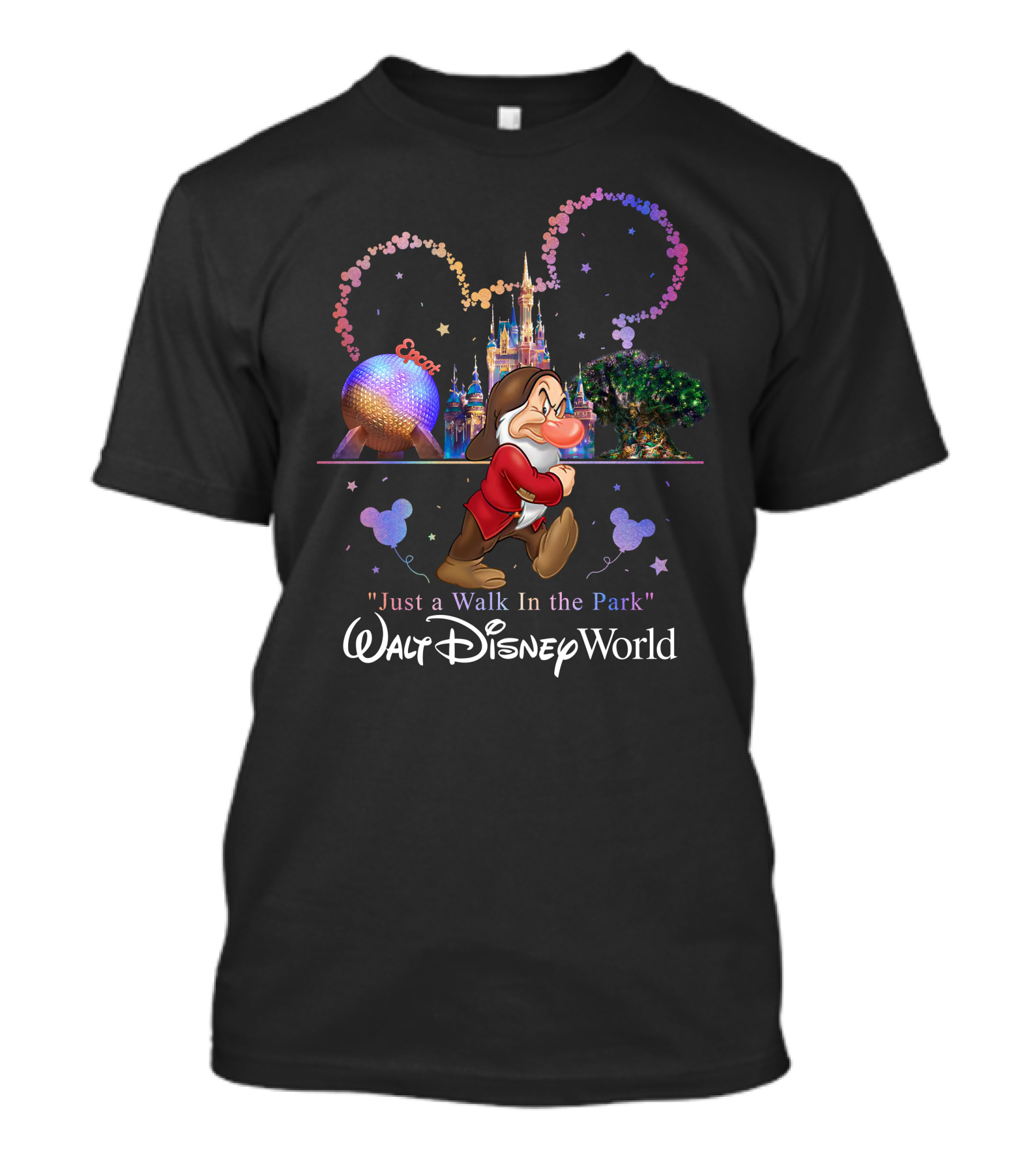 Grumpy Just A Walk In The Park Walt Disney World Epcot T-Shirt