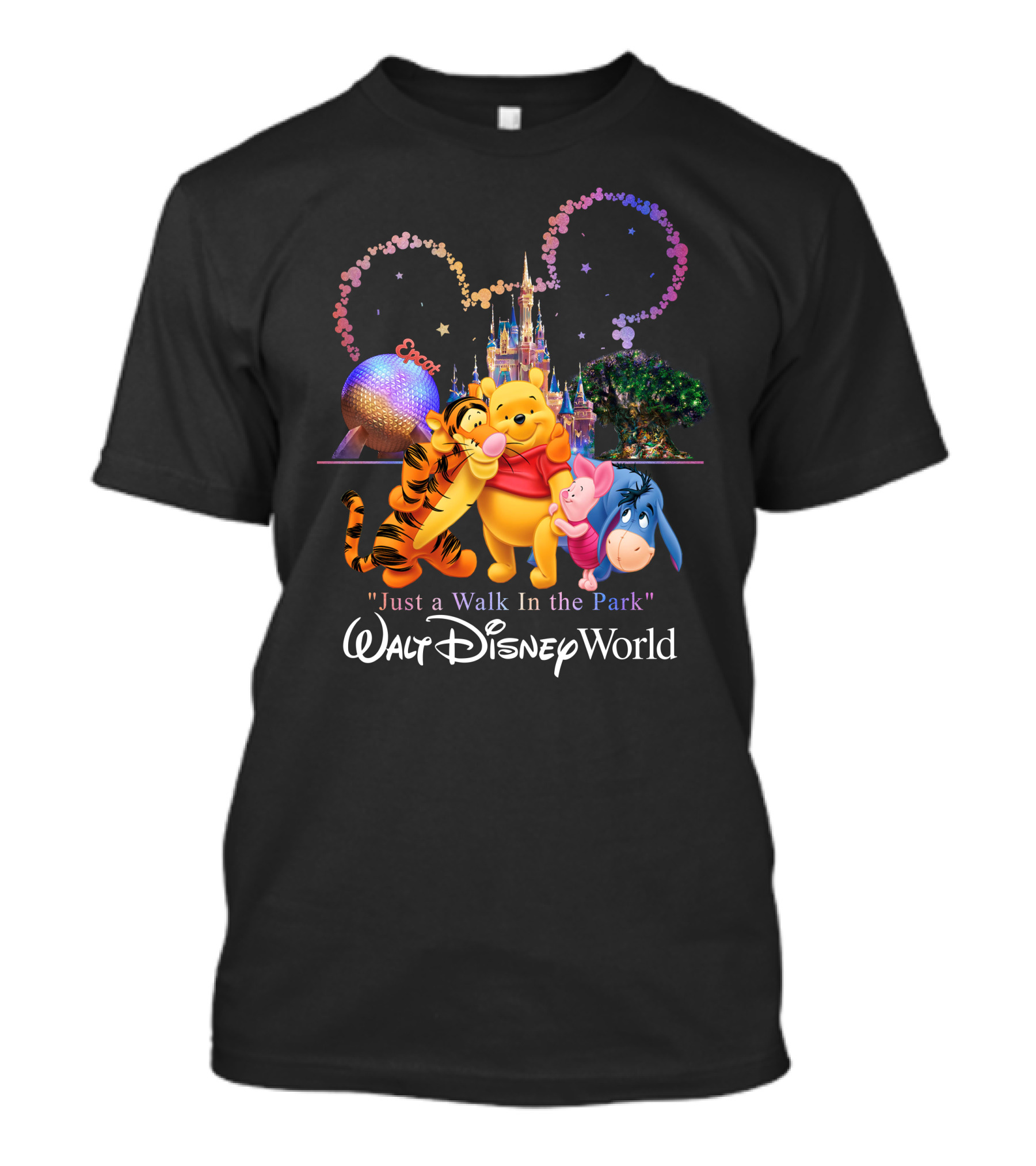 Winnie The Pooh Just A Walk In The Park Walt Disney World Epcot T-Shirt