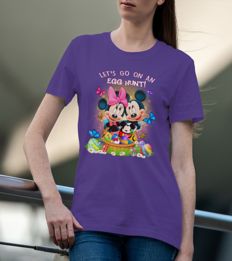 Let's Go On An Egg Hunt Mickey & Minnie T-Shirt