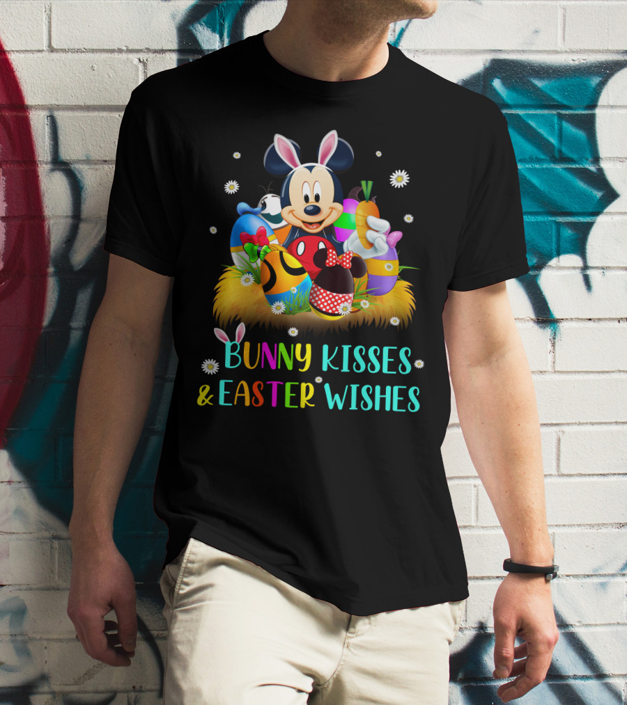 Mickey Bunny Kisses & Easter Wishes T-Shirt