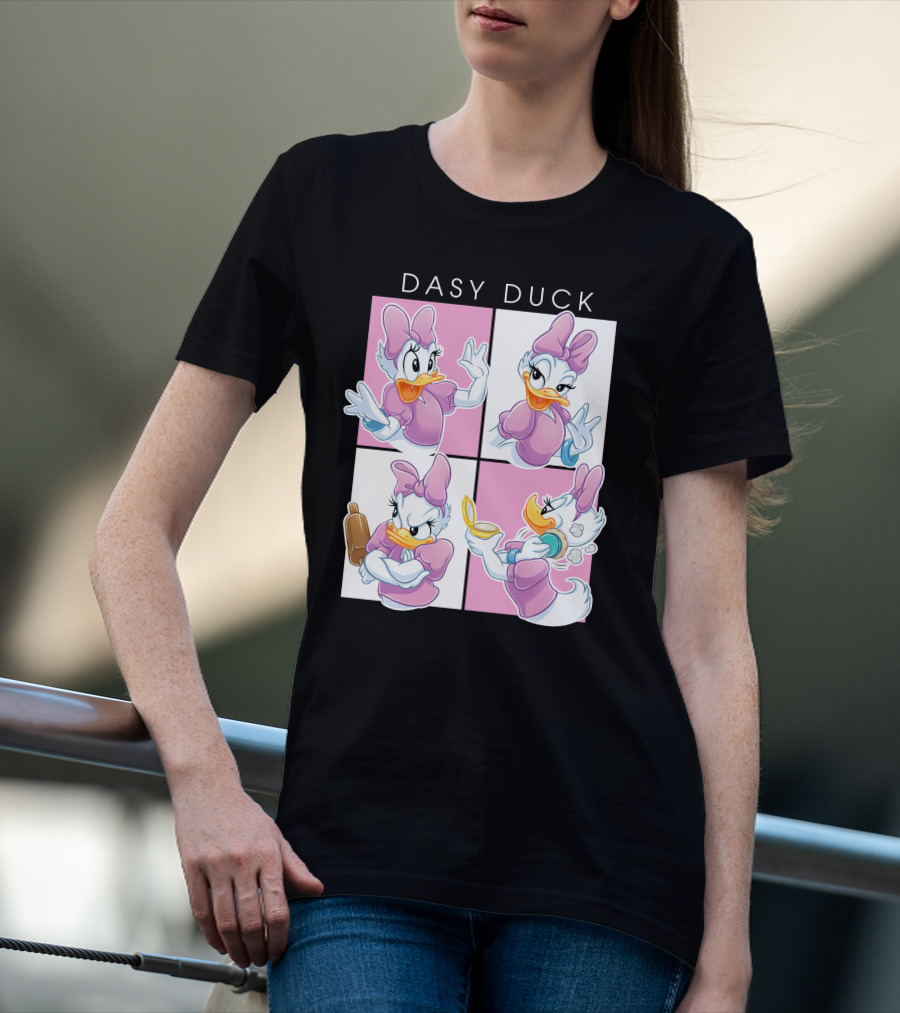 Daisy Duck Four Expressions Pink Outfit Series T-Shirt