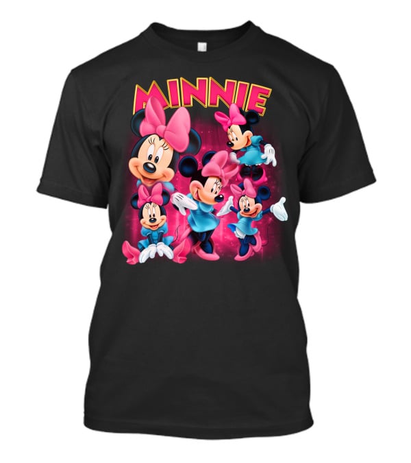 Minnie Mouse Pink And Blue Outfits With Bows T-Shirt
