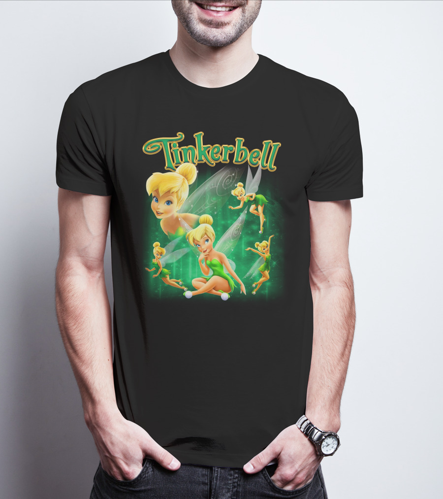 Tinkerbell Magical Green Fairy Poses And Expressions T-Shirt