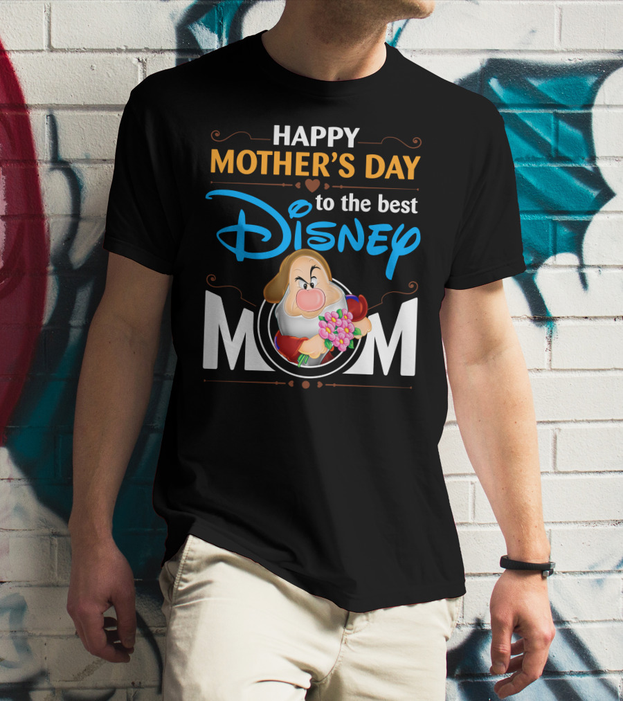 Happy Mother's Day To The Best Disney Mom Grumpy T-Shirt