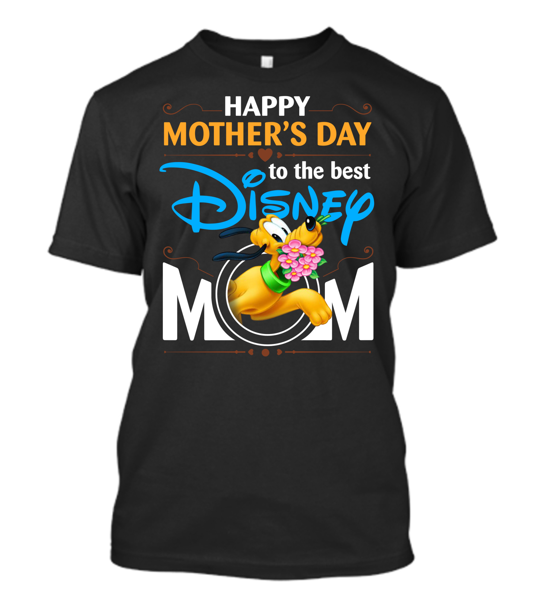 Happy Mother's Day To The Best Disney Mom Pluto T-Shirt