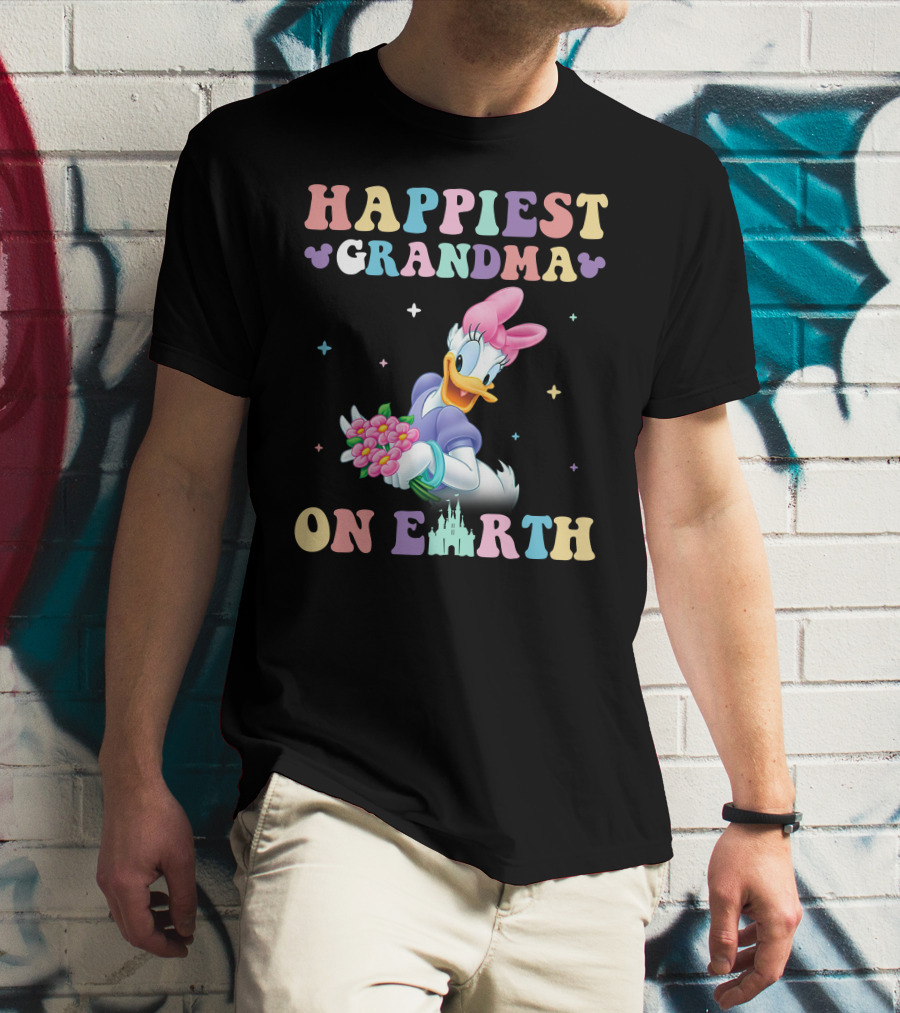 Happiest Grandma On Earth Daisy Duck Disney T-Shirt