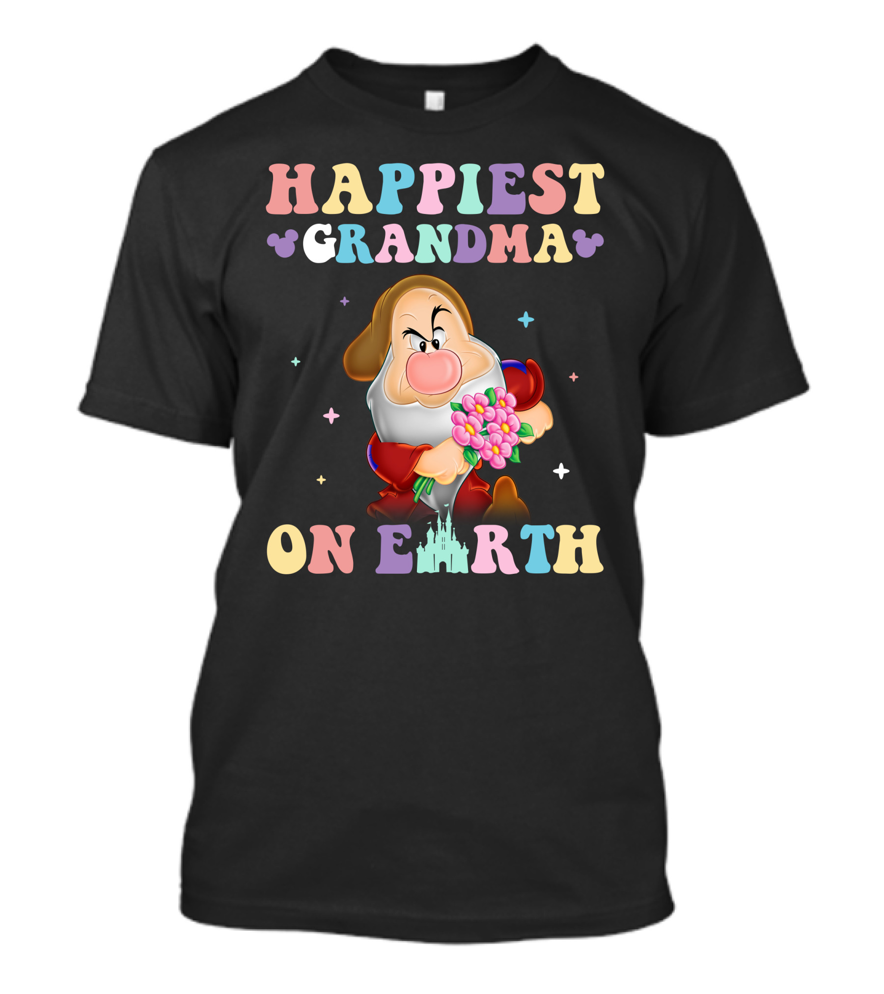 HAPPIEST GRANDMA ON EARTH GRUMPY DWARF DISNEY MAGIC KINGDOM T-Shirt